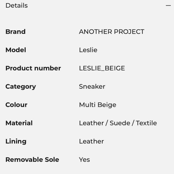 ANOTHER PROJECT Leslie Sneakers Beige - Size 36 - Picture 3 of 6